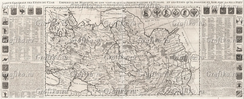 карта владений 1714