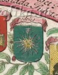 герб с карты москвы 1714